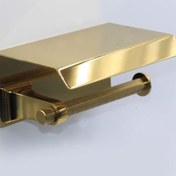 Resim System Altın Kapaklı Tuvalet Kağıtlığı (BA1014 011 GL) 