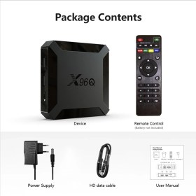 Resim Case 4U X96Q 4K Smart Android 10 TV Box - Wifi Medya Oynatıcı 2 GB Ram / 16 GB Hafıza Özellikleri 