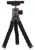 Resim Hallow Kingjoy KT-500 + BD-50 Ayarlanabilir Esnek Mini Ahtapot Tripod Siyah 