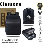 Resim Messina BP-MS500 15.6" Su Geçirmez Kumaş Siyah Laptop Sırt Çantası Classone