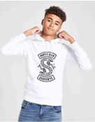 Resim Riverdale South Side Snake Baskılı Unisex Çocuk Kapüşonlu Sweat (534658837) Beyaz 