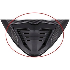 Resim Scorpion Exo Hx1 Carbon Se Çene Havalandırması Siyah Gümüş 
