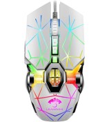 Resim Sones Leaven 7 Tuşlu 4000 Dpı Usb Kablolu Bilgisayar Ofis Aydınlatmalı Rgb Mekanik Oyun Faresi, Kablo Uzunluğu: 1,5 M, Renk: S30 Beyaz Diğer 