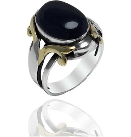 Resim Oniks Taşlı Sultan Model Erkek Gümüş Yüzük - 521201642 