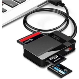Resim ROMİX Çoklu Kart Okuyucu Usb3.0 Compact Flash Tf Sd Mmc M2 Ms Xd Sd Card Reader 