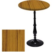 Resim Dockers Bistro Döküm Masa (Çipa-6006 Werzalit Yuvarlak Q 60cm) - Real Teak 