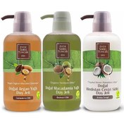 Resim Eyüp Sabri Tuncer Doğal Hindistan Cevizi Sütlü Duş Jeli 600 ML + Macadamia Yağlı Duş Jeli 600 ML + Argan Yağlı Duş Jeli 600 ML 