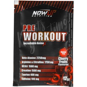 Resim NOWUP NUTRITION Pre-Workout Amino Asit Vişne 12g (Tekli) 