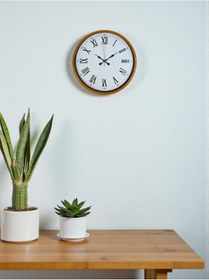 Resim 36 Cm Turuncu Roma Rakamlı Duvar Saati Çok Renkli 