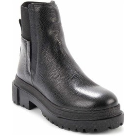 Resim Siyah Hakiki Deri Kadın Bot & Bootie K02724300003 Siyah 