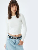 Resim Uzun Kollu Basic Body Bisiklet Yaka Penye 