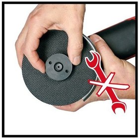 Resim Einhell TE-AG 125/1010 CE Q Avuç Taşlama 1010W - Anahtarsız Özel Flanş Kilitleme - 4430890 