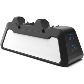 Resim Flybuy Şarj Şarj Ps5 Oyun İçin Denetleyicisi Denetleyici Cihazı Cihazı Çift Fj Siyah 