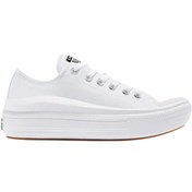 Resim Converse Chuck Taylor All Star Move Kadın Beyaz Günlük Ayakkabı 