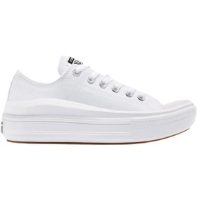 Resim Converse Chuck Taylor All Star Move Kadın Beyaz Günlük Ayakkabı 