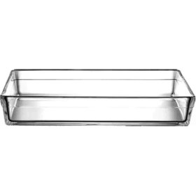 Resim Büyük Boy Dikdörtgen Seramik Fırın Tepsisi, Beyaz, Dayanıklı ve Şık Tasarım 