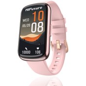 Resim HiFuture Evo2 Bluetooth 5.2 1.47” Ekran 1 Atm Su Geçirmez 24 Spor Modu Nabız Takibi Akıllı Bileklik Pembe 