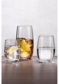 Resim Linka 18 Parça Su Meşrubat Kahve Yanı Bardağı Takımı Seti -420405-420415-420212 Şeffaf 