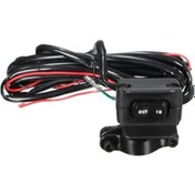 Resim Zcjb Magideal Evrensel Vinç Mini Rocker Anahtarı Gidon Kontrol Kablosu Motosikletler İçin 