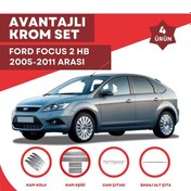 Resim Focus 2 Hb Avantajlı Krom Set 2005-2011 Arası -4ürün- Paslanmaz Ç 
