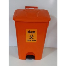 Resim Tıbbi Atık Kovası Pedallı Iç Kovasız 65 Lt 