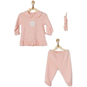 Resim Dear_Enika Andywawa Sweet Home Kız Bebek Alt Üst Pembe Takım Ac22124 