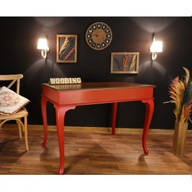Resim Wooding-Mobilya Wooding 120 Cm Masif Kırmızı Ceviz Yemek Masası 