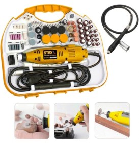 Resim 300 Parça 400 Watt 60.000 Rpm 6 Kademe Devirli Hobi Gravür Taşlama Zımpara Çantalı Set 