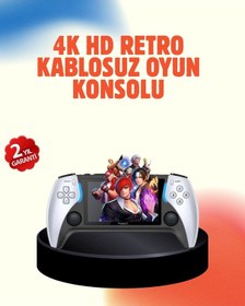 Resim 1000 Oyun Yüklü Taşınabilir Renkli Ekranlı El Konsolu 