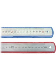 Resim Çift Taraflı Paslanmaz Çelik Metal Cetvel 30 CM Metal 