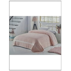 Resim Fialka Havlu Yatak Örtüsü Pembe Çift Kişilik Pembe 