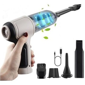 Resim Getfit 3-ın-1 Bilgisayar Vakum Hava Üfleyici El Taşınabilir Hava Duster Şarj Edilebilir Araba Elek 