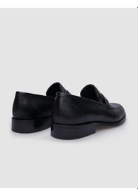 Resim Cabani %100 Hakiki Deri Siyah Kemer Detaylı Erkek Klasik Ayakkabı-siyah 