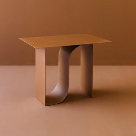 Resim Curve No.2 Dergilik / Yan Sehpa Sarı - Bakır 