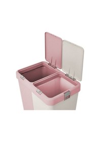 Resim Reis Motek Ikili Kirli Sepeti Dokunmatik Pembe Çamaşır Sepeti 