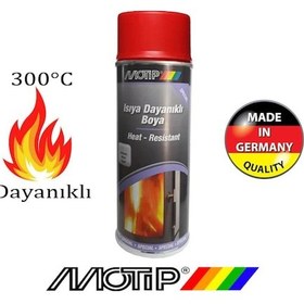 Resim Motip Isıya Dayanıklı Yanmaz Kırmızı Sprey Boya 400 ML 