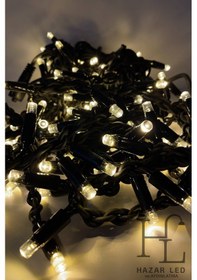 Resim 2.5 M Led 152 Ledli 24 Saçaklı Eklenebilir Ip65 Dış Mekan Siyah Kablolu Dekoratif Led Işık Gün Işığı 