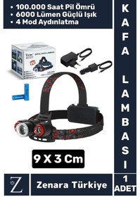 Resim Premium Kamp Avcı Balıkçı Deprem 6000 Lümen Güçlü Işık 100-150 Metre 5 Modlu Kafa Lambası Çok Renkli 