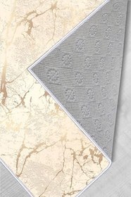 Resim Rovigo Dijital Baskı Yıkanabilir Kaymaz Taban Salon Halısı RVG1291, Bej, 160 x 120 