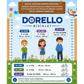 Resim Dorello Beyaz 20 Jant Dorello Bisiklet 2070 Model 7 Yaş 8 Yaş Bisikleti 