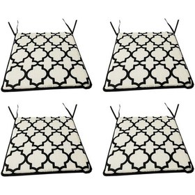 Resim Sandalye Minderi Eko 4 Adet Bağcıklı Bahçe Minderi (Alaçatı) (524825032) 