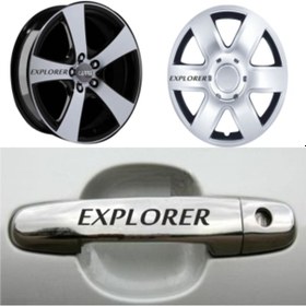 Resim Modifiye Explorer Kapı Jant Sticker Yapıştırma 8Adet 