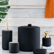Resim ACAR Siyah 5 Parça Nova Seramik Banyo Seti (ZHT-21-0339/2) 