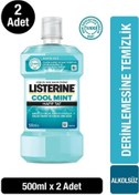 Resim Listerine Zero Hafif Nane Alkolsüz Ağız Bakım Suyu 2 x 500 ML 