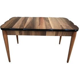 Resim Bengimobilya Masa Kelebek Kütük Ağaç Desen Kayın Retro Torna Ceviz 80*136 Cm 