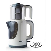 Resim Sefa Cam Beyaz Çay Makinesi Vestel