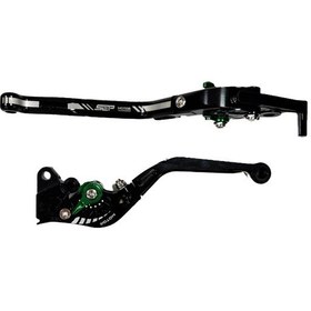 Resim Honda Pcx 2021 - 2024 Uyumlu Yeşil Katlanabilir Uzayabilir Spor Manet Siyah Yeşil 