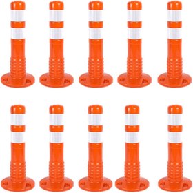 Resim FM Trafik Esnek Şerit Ayırıcı Delinatör 45 Cm (eko) (10 Adet) 