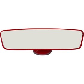 Resim Kırmızı Araba Iç Dikiz Aynası Vantuzlu 24x6 Cm Tüm Araçlara Uygundur 