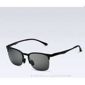 Resim Agoodshop Erkekler İçin Vintage Güneş Gözlüğü - Polarize Uv400 Lens Altın 